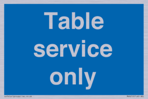 Table service only
